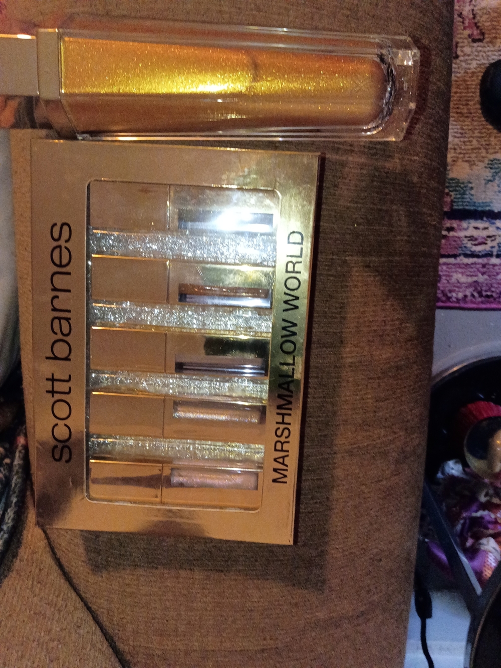 Scott Barnes Marshmallow World Lip Gloss Set - Gold and Glitter + XX Revolution